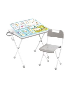 Комплект мебели с детским столом Ника Малышарики / КАМ-Р/МШ1