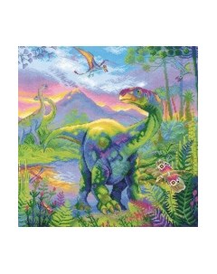 Набор для вышивания Эра динозавров / 2023 Риолис
