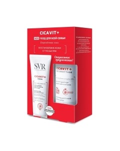 Набор косметики для лица SVR Cicavit+ SOS Уход для всей семьи Спрей 40мл+Крем 40мл Svr