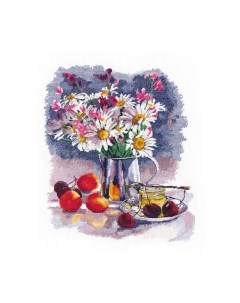 Набор для вышивания Натюрморт с ромашками / 1304В Овен