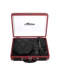 Проигрыватель виниловых пластинок Alive Audio Glam Cherry c Bluetooth / GLM-01-CH Alive audio