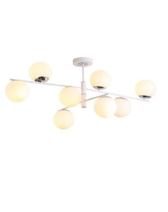 Светильник подвесной (М) 8х60Вт Е27 MD-16115/8 WH+CR Mirastyle