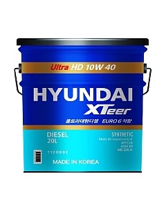Моторное масло HD Ultra 10W40 / 1120002 Hyundai xteer