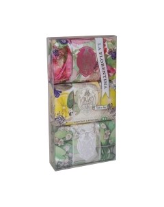 Набор мыла La Florentina Wild Rose, Lemon & Lavender, Lily of the Valley La florentina
