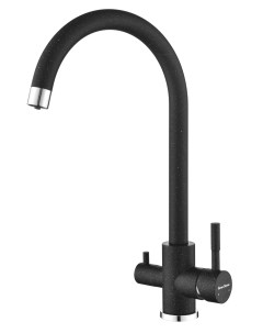 Смеситель для кухни Gran-Stone NIBIRU 308 черный Gran-stone