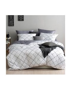 Комплект постельного белья Alleri Сатин Premium 2сп с евро max простыней / СП-289