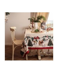 Скатерть Этель New Year's farm 149x220 / 10658899