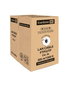 Кабель ExeGate UTP4-C5e-CCA-S24-IN-PVC-GY-305 / EX138965RUS Exegate