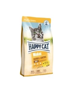 Сухой корм для кошек Happy Cat Minkas Hairball Control Geflugel / 70417 Happy cat