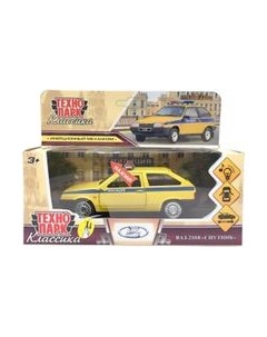 Автомобиль игрушечный Технопарк Lada-2108 Спутник Полиция / 2108-12-SLPOL-YE