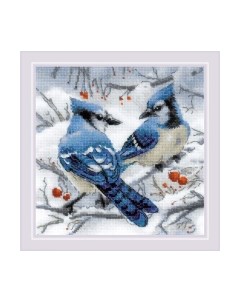 Набор для вышивания Голубые сойки / 1925 Риолис