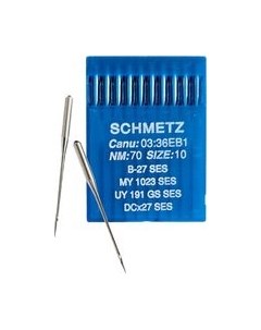 Набор игл для промышленной швейной машины Schmetz DCx27 70 SES Sch-10