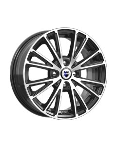 Литой диск Меандр 15x6" 4x100мм DIA 54.1мм ET 46мм Алмаз черный K&k