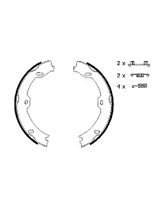 Тормозные колодки 0986487666 Bosch