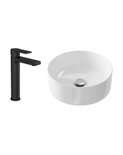 Умывальник со смесителем Crea 38 / UM-CRE38/1-oc-R + 63111 Cersanit