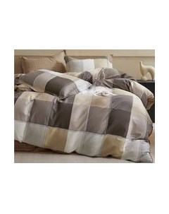 Комплект постельного белья Alleri Сатин Premium 2сп с евро Max простыней / СП-292