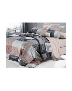 Комплект постельного белья Alleri Поплин Luxe 2сп с европростыней / П-330