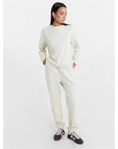 Комплект женский (джемпер, брюки) в бело-бежевом цвете Mark formelle