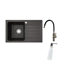 Мойка кухонная со смесителем БелЭворс Styl L + смеситель W74004-2 + дозатор L405F Белэворс