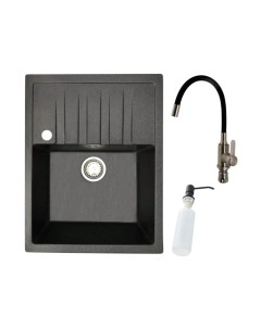 Мойка кухонная со смесителем БелЭворс Vega L + смеситель W74004-2 + дозатор L405F Белэворс