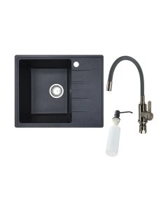 Мойка кухонная со смесителем БелЭворс Mila L + смеситель W74004-2 + дозатор L405F Белэворс