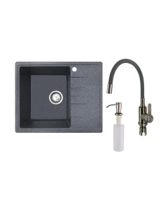 Мойка кухонная со смесителем БелЭворс Mila L + смеситель W74004-9 + дозатор L405-1 Белэворс