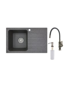 Мойка кухонная со смесителем БелЭворс Styl L + смеситель W74004-9 + дозатор L405-1 Белэворс