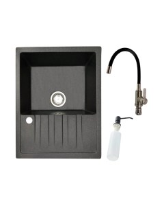 Мойка кухонная со смесителем БелЭворс Vega R + смеситель W74004-2 + дозатор L405F Белэворс