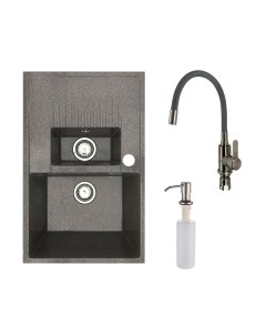 Мойка кухонная со смесителем БелЭворс Forma R + смеситель W74004-9 + дозатор L405-1 Белэворс