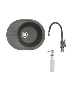 Мойка кухонная со смесителем БелЭворс New Lux R + смеситель W74004-9 + дозатор L405-1 Белэворс