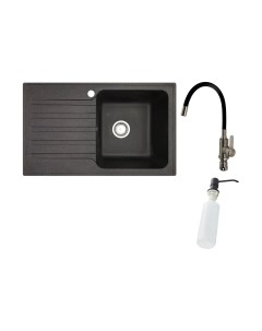 Мойка кухонная со смесителем БелЭворс Styl R + смеситель W74004-2 + дозатор L405F Белэворс
