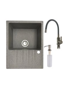 Мойка кухонная со смесителем БелЭворс Vega L + смеситель W74004-9 + дозатор L405-1 Белэворс