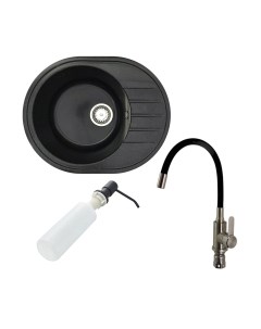 Мойка кухонная со смесителем БелЭворс New Lux L + смеситель W74004-2 + дозатор L405F Белэворс