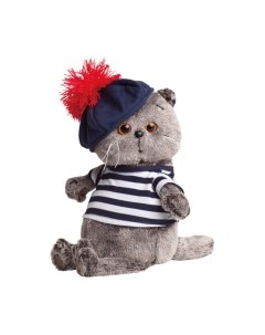 Мягкая игрушка Budi Basa Басик в тельняшке и берете / Ks19-010 Budi basa