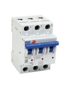 Выключатель автоматический КЭАЗ OptiDin BM63-3K63-УХЛ3 / 260834 Кэаз