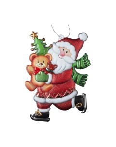 Елочная игрушка Decor Санта на коньках / 49585 Erich krause