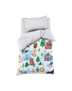 Комплект постельного белья Зимние забавы 1.5сп / 4349481 Этель