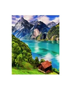 Набор алмазной вышивки Школа талантов Горное озеро / 9501531