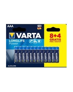 Комплект батареек Varta Longlife Power AAA 1.5V LR03 / 04903121472