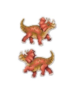 Набор для вышивания Динозавры. Трицератопс / Р-269М М.п.студия