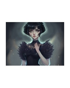 Набор алмазной вышивки Школа талантов Девушка в черном / 9605301