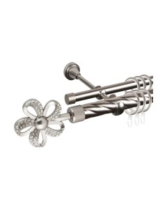Карниз для штор АС ФОРОС Grace D25К/16Г составной + наконечники Ромилда Ас форос