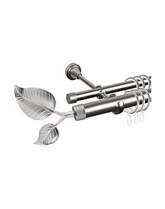 Карниз для штор АС ФОРОС Grace D25Г/16Г составной + наконечники Лист большой Ас форос