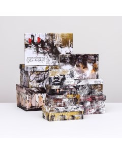 Набор коробок 10 в 1 «Матрица», 32.5 × 20 × 12.5- 12×7×4 см Upak land