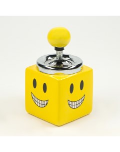 Пепельница для дома бездымная «Смайл», для сигарет и стиков,13.9×8.5 см, микс Сима-ленд