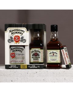 Подарочный набор «Крепкому мужику», гель для душа виски 250 мл и игральные карты Hard line