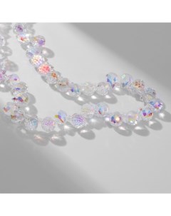 Чокер «Блеск» яркие бусины, цвет радужный в серебре, 33 см Qf