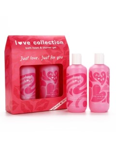 Подарочный набор Love collection, гель для душа и пена для ванны, 3×300 мл Чистое счастье