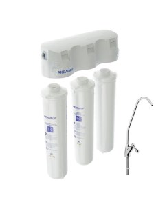 Система для фильтрации воды «Аквафор» Кристалл, К3/К2/К7, 26×9×35 см, с краном, 2.5 л/мин