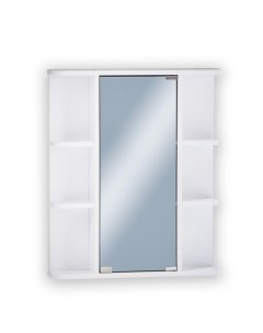 Зеркало - шкаф для ванной комнаты «Стандарт 60», 6 полок, 120×600×700 мм, цвет белый Logro